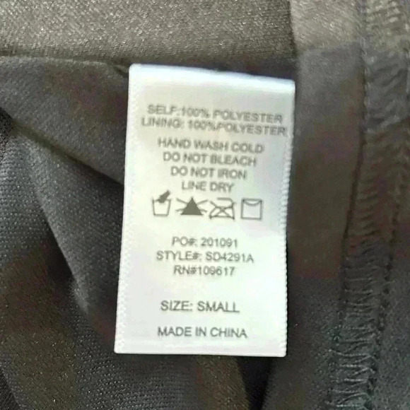 Shinestar Dress SZ S Little Black Dress Halter Lined Fit Flare Party Going Out - Picture 10 of 11